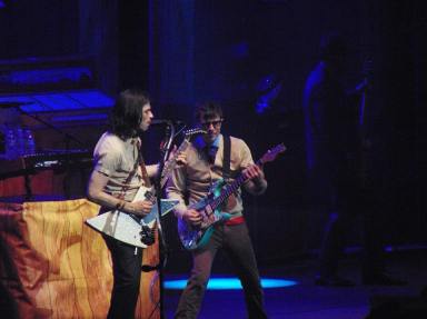 Brian Bell and Rivers Cuomo of Weezer
